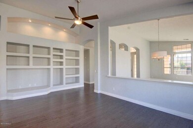 Family Room with soaring ceilings!