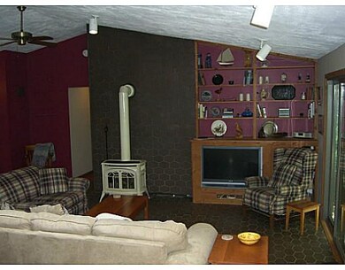 Living Room. Gas burner. Furniture and accessories