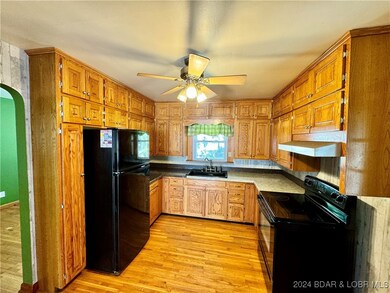 Between dining and living area
