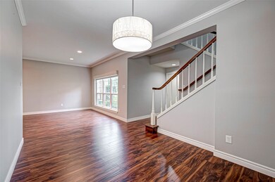 View from the dining area towards the living room.