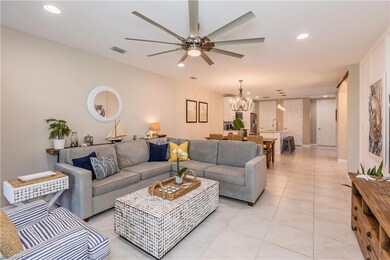 Open concept with light neutral finishes