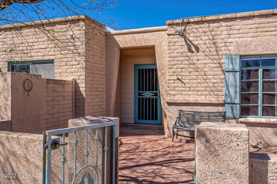Welcoming front courtyard.