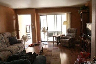 Living room facing patio.