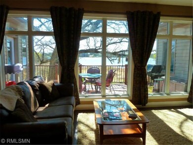 Panoramic views of the lake from the Living Room o