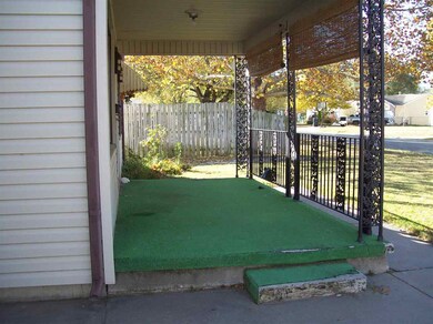 16x18 covered concrete front porch