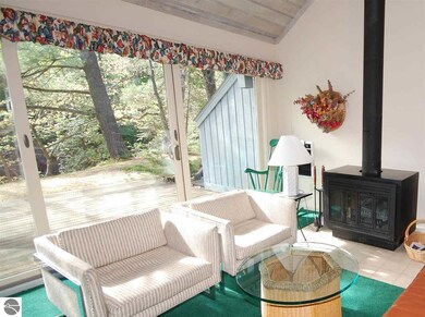 The living room fireplace and living room.