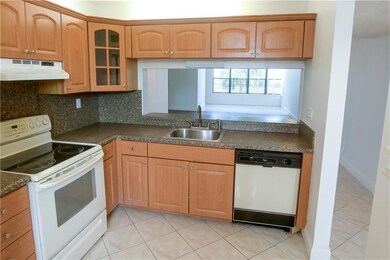 Spacious kitchen has been updated.