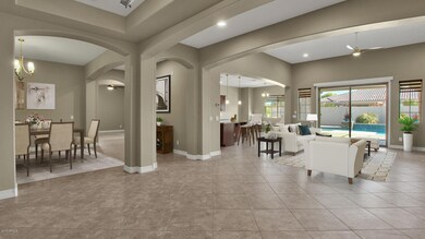 Great Room - Dining Room - Kitchen