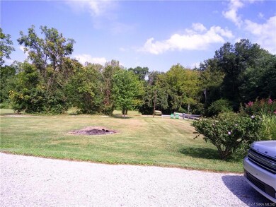 Side yard from driveway