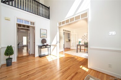The two story foyer creates an exciting entrance!