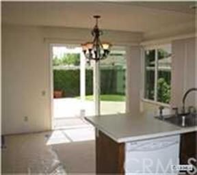 Kitchen opens to family room