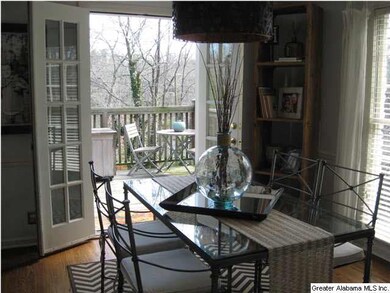 Dining room flows from Living Room, Kitchen and in