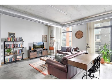 Tall ceilings and exposed ductwork