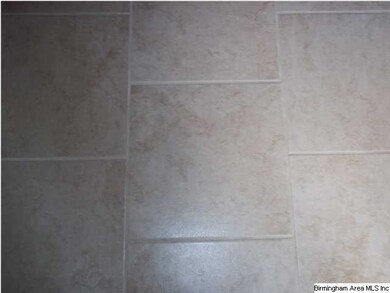 New ceramic tile floor