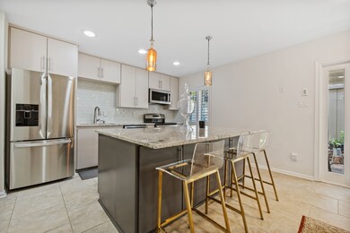 Open concept kitchen.