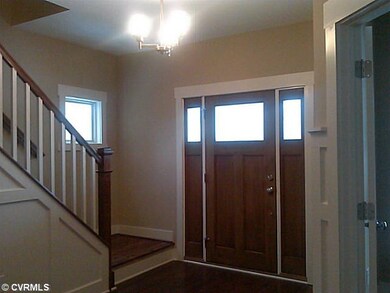 Foyer - Wood Flooring with Craftsman s wall detail