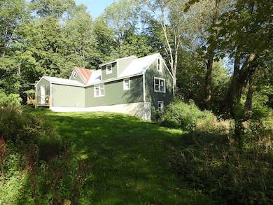 Right side of house