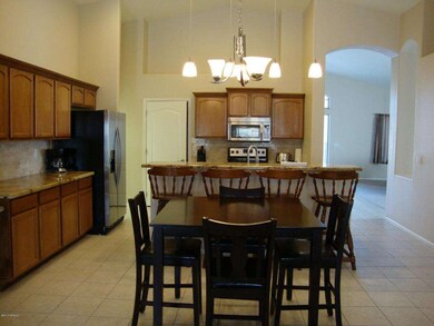 Kitchen with High Ceilings