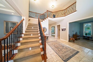 Foyer and staircase bridge