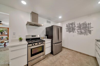 Stainless Steel Appliances in Kitchen