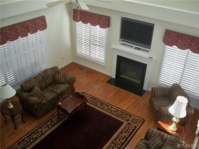 Second floor view of the greatroom