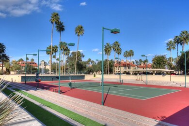 One of NINE Tennis Courts