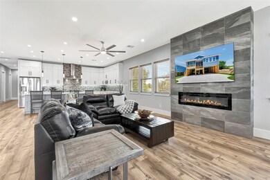 Living Area With Fire Place