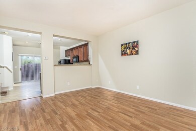 Living Room with laminate flooring.