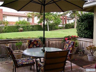 Patio overlooking greenbelt