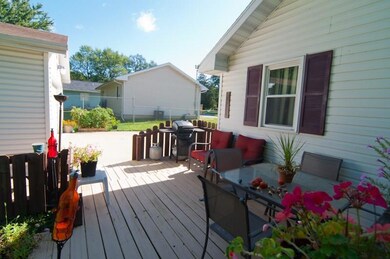 Back of house and deck.