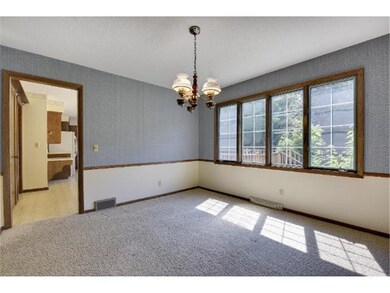 Spacious formal dining room off of the kitchen