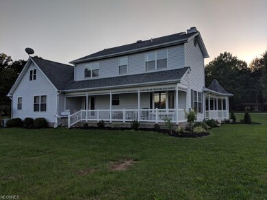Back view of wrap around porch