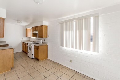 Ceramic tile floors in DR and Kitchen