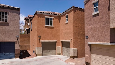 View of front of property with stucco siding, an a