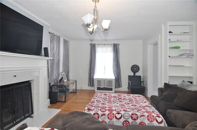 Living room with built-ins