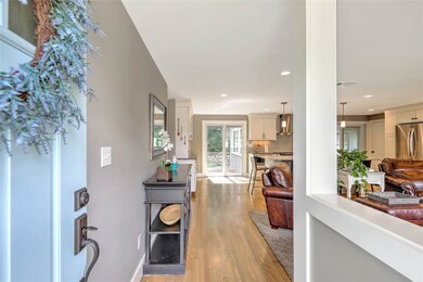 Entryway showing the very open floor plan concept.