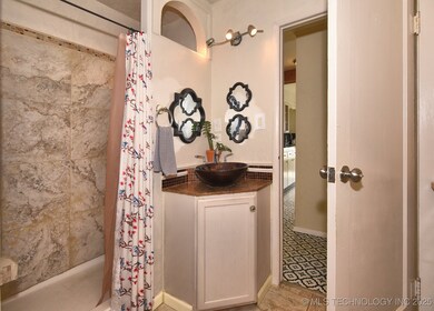 Such a cute bathroom, remodeled and adorable with