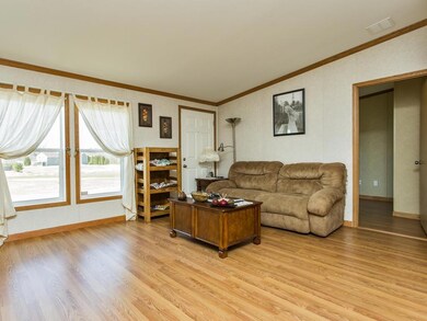 Living Room shows upgraded new wood...