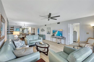 Living room is open to kitchen.