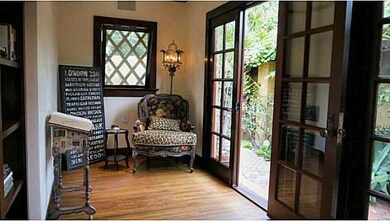 Library with Oak Floors