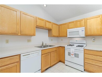 Kitchen with gas stove