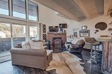 Cozy up next to the gas fireplace.
