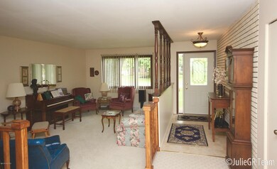 Entry and family room