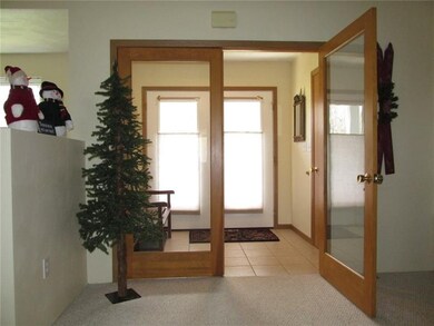 Double doors allow the outside air to stay outside