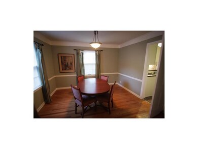 Spacious dining room.