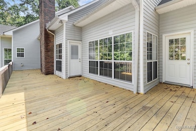 Back of house on deck