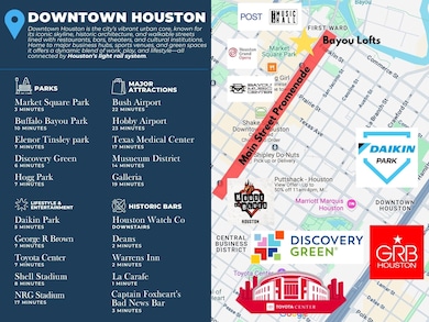 Right in the heart of Downtown you're steps away from tons of bars, restaurants, and shops, the Metrorail and all major freeways.