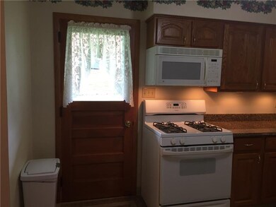 Side door enters into the kitchen.