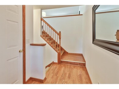 Generous foyer has coat closet - garage entrance i