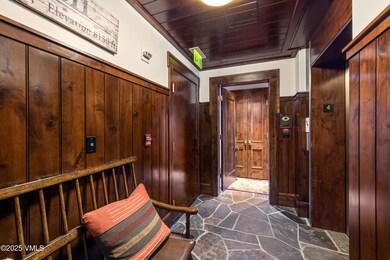 Private mud room off elevator